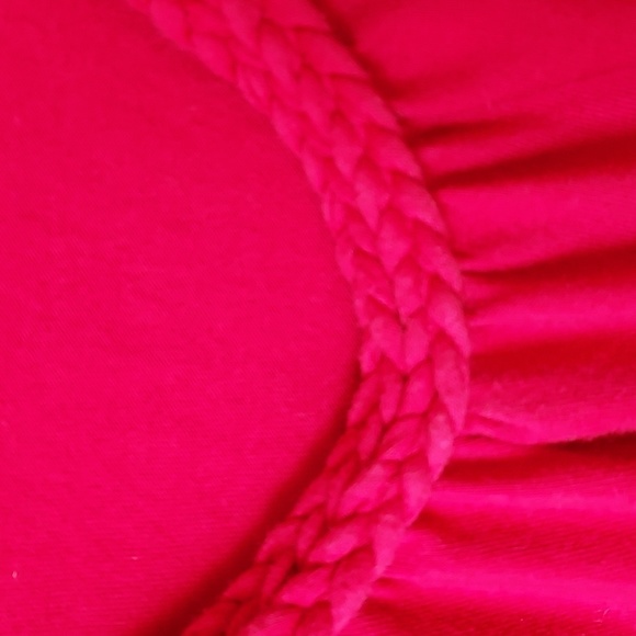 Just my size 3x (22w-24w) short sleeve with criss cross neckline red - Picture 4 of 8